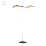 EMIBIG - nowoczesna, designerska lampa podłogowa LOTUS, black/gold w sklepie internetowym kolorywnetrz.pl