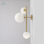 ARTERA - nowoczesny kinkiet skandynawski DIONE 3 WALL BRASS w sklepie internetowym kolorywnetrz.pl