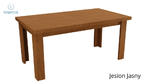 JARSTOL - nowoczesny, duży stół rozkładany do salonu/jadalni INDIANAPOLIS, 160-200 cm kolor jesion jasny w sklepie internetowym kolorywnetrz.pl