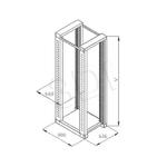 Rama rack Triton RSX-42-XD8 (42U podwójna 19" 800mm jasno-szary (RAL 7035)) w sklepie internetowym Esklep.SpiderNet.pl