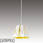 Altavola :: Lampa wisząca Modern Design No.2 biały, zółty w sklepie internetowym 9design.pl