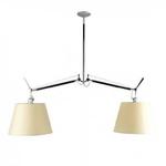 Artemide :: Lampa wisząca Tolomeo Basculante (due bracci, pergamin 24) w sklepie internetowym 9design.pl