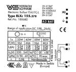 1x 55W-60W-80W 2G11/T5C VS ELXc 155.378 220-240V Statecznik elektroniczny do świetlówek 2G11, 2GX13, 55W, 60W w sklepie internetowym Interlumen.com