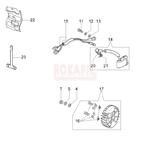Części układu zapłonowego- cewka, koło magnesowe pilarki Oleo-Mac 941CX - schemat w sklepie internetowym Rokapil