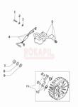 Cewka zapłonowa, koło magnesowe, zabieraki, fajka świecy, przewody cewki - części- pilarki Oleo-Mac GS 350C - schemat w sklepie internetowym Rokapil