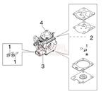Gaźnik, zestaw naprawczy, pompka paliwa, śruba regulacyjna - Kosy spalinowej Oleo-Mac - BC 400T - schemat w sklepie internetowym Rokapil