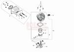 silnik części -cylinder, tłok, pierścienie, korbowód, tłumik, łożyska, uszczelniacze- pilarki Oleo-Mac GSH 510- schemat w sklepie internetowym Rokapil