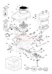 Rozrusznik, gaźnik, filtr powietrza, cewka, koło magnesowe TRAKTOR OGRODNICZY OM98L/ 14,5 K H OLEO-MAC- schemat części w sklepie internetowym Rokapil