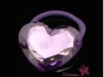 Gumka serce kryształowe fioletowe w sklepie internetowym Valentino Art