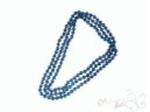 Naszyjnik długi sznur pereł granatowy w sklepie internetowym Valentino Art