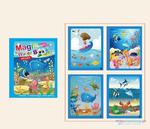 Kolorowanka malowanka Książeczka wodna z mazakiem zwierzęta morskie niebieska w sklepie internetowym Miły Drobiazg