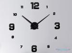 Zegar Ścienny naklejany czarny 4 duże cyfry w sklepie internetowym Miły Drobiazg