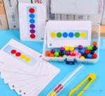 Układanka edukacyjna Montessori kolorowe kulki nauka liczenia nauka kolorów zestaw XXl 66 el. w sklepie internetowym Miły Drobiazg