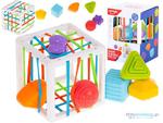Kostka elastyczna sensoryczna układanka sorter kształtów zabawka wtykana prostokąt w sklepie internetowym Miły Drobiazg