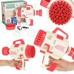 Pistolet maszynka do baniek mydlanych bańki mydlane światła różowy w sklepie internetowym Miły Drobiazg