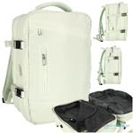 Plecak podróżny na laptopa bagaż podręczny 30 x 45 x 27 cm kabel USB wodoodporny zielony w sklepie internetowym Miły Drobiazg