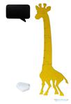 Miarka wzrostu żyrafa drewniana 125 cm żółta + tablica kredowa 32 x 44 cm w sklepie internetowym Miły Drobiazg