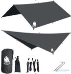 Plandeka tarp płachta biwakowa namiot na hamak osłona przeciwdeszczowa 300cm czarny w sklepie internetowym Miły Drobiazg