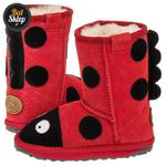 Buty EMU Australia Little Creatures Ladybird Red (K10111) w sklepie internetowym ButSklep.pl