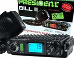 RADIO CB "PRESIDENT" BILL II VOX ASC AM/FM 12V + USB w sklepie internetowym Autosystemy