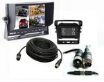 Zestaw kamera cofania 18 diod IR + Monitor QUAD na 4 kamery HD 7" 12V/24V 15m 4-PIN w sklepie internetowym Autosystemy