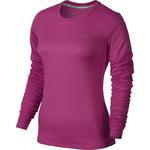 koszulka do biegania damska NIKE MILER LONGSLEEVE / 686904-617 - NIKE MILER LONGSLEEVE w sklepie internetowym Fitnesstrening.pl