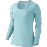 koszulka do biegania damska NIKE DRI-FIT CONTOUR LONG SLEEVE / 644707-437 - NIKE DRI-FIT CONTOUR LONG SLEEVE w sklepie internetowym Fitnesstrening.pl