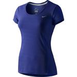 koszulka do biegania damska NIKE DRI-FIT CONTOUR SHORT SLEEVE / 644694-455 - NIKE DRI-FIT CONTOUR SHORT SLEEE w sklepie internetowym Fitnesstrening.pl