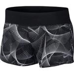 spodenki do biegania damskie NIKE FLEX SHORT 3IN RIVAL PRINT / 799607-013 w sklepie internetowym Fitnesstrening.pl