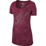 koszulka sportowa damska NIKE TEE BURNOUT GLITCH / 803993-620 - NIKE TEE BURNOUT GLITCH w sklepie internetowym Fitnesstrening.pl