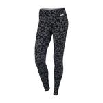 legginsy sportowe damskie NIKE SPORTSWEAR LEGGING CLUB TANGRAMS / 830343-010 w sklepie internetowym Fitnesstrening.pl