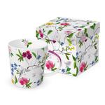 DUŻY KUBEK PORCELANOWY Flower Power - kwiatowy - w PUDEŁKU w sklepie internetowym Przestrzen.com.pl