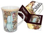 KUBEK PORCELANOWY CARMANI - ALFONS MUCHA - ZIMA w sklepie internetowym Przestrzen.com.pl