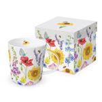 DUŻY KUBEK PORCELANOWY Kwiaty i pszczoły - Flowers & Bees w sklepie internetowym Przestrzen.com.pl