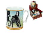 DUŻY KUBEK PORCELANOWY CARMANI Horses Collection - Konie w galopie 2 w sklepie internetowym Przestrzen.com.pl