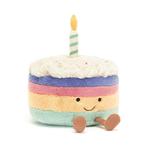 MASKOTKA JELLYCAT Tęczowy tort urodzinowy ze świeczką w sklepie internetowym Przestrzen.com.pl