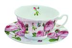 PORCELANOWA FILIŻANKA DO HERBATY - Romantic Roses - Róże (322 RMR) w sklepie internetowym Przestrzen.com.pl