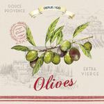 SERWETKI PAPIEROWE - OLIVES Oliwki - OLIV w sklepie internetowym Przestrzen.com.pl