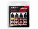 Vallejo Game Color Set 72377 Red Color Set (4x18ml) w sklepie internetowym Aerograf-Fengda