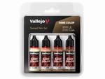 Vallejo Game Color Set 72380 Tanned Skin Set (4x18ml) w sklepie internetowym Aerograf-Fengda
