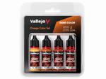 Vallejo Game Color Set 72381 Orange Color Set (4x18ml) w sklepie internetowym Aerograf-Fengda