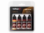 Vallejo Game Color Set 72385 Leather Set (4x18ml) w sklepie internetowym Aerograf-Fengda