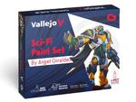 Vallejo Game Color Set 72313 Sci-Fi Paint Set by Angel Giraldez (12x18ml) + Figure w sklepie internetowym Aerograf-Fengda