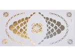 Gold Silver | Jewelry Flash Tattoo stickers W-081, 21x11cm w sklepie internetowym Aerograf-Fengda