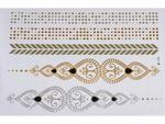 Gold Silver Black | Jewelry Flash Tattoo stickers W-115, 21x15cm w sklepie internetowym Aerograf-Fengda