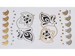 Gold Silver Black | Jewelry Flash Tattoo stickers X-002, 15x9cm w sklepie internetowym Aerograf-Fengda