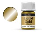 Vallejo Liquid Gold 70795 Green Gold (Alcohol Based) (35ml) w sklepie internetowym Aerograf-Fengda