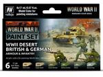 Vallejo Model Color WWII 70208 Desert British & German Armour & Infantry (6) w sklepie internetowym Aerograf-Fengda