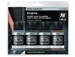 Vallejo Metal Color Set 77604 Engine (4x32ml) w sklepie internetowym Aerograf-Fengda