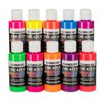 Createx 115817 - 10 Color Fluorescent Set 60ml w sklepie internetowym Aerograf-Fengda